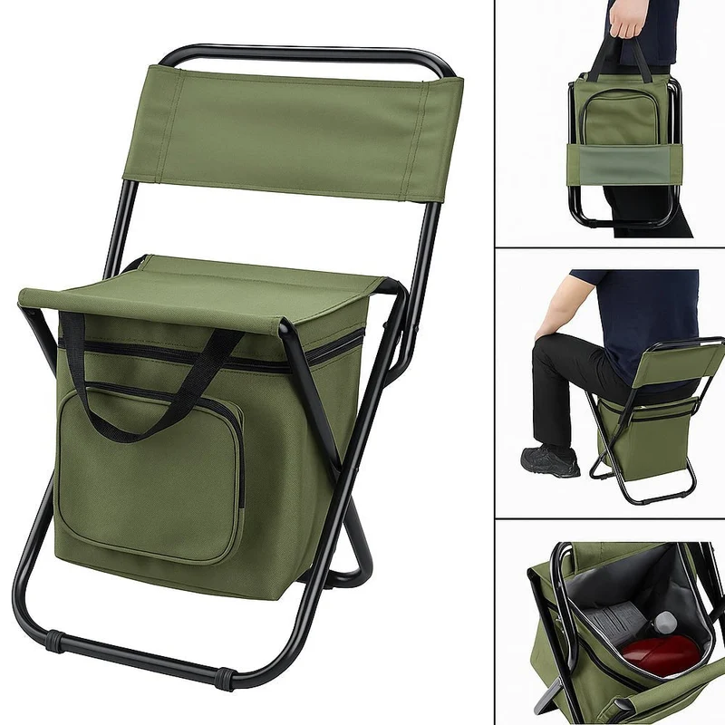 Skanto | Coolcamp Chair – Faltbarer Outdoor-Stuhl mit integrierter Kühlbox und Stauraum