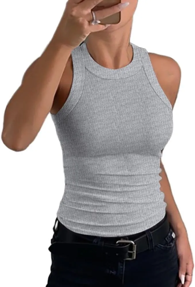 Skanto | Geripptes Racerback-Tanktop für Damen