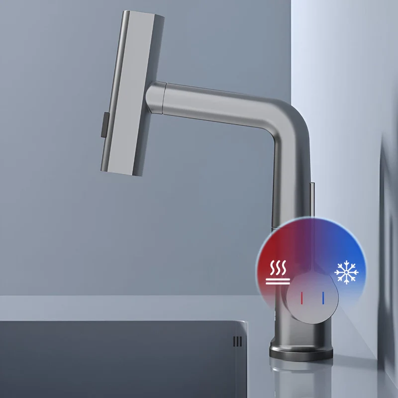 Skanto | Verstellbarer Küchenarmatur mit Temperaturanzeige