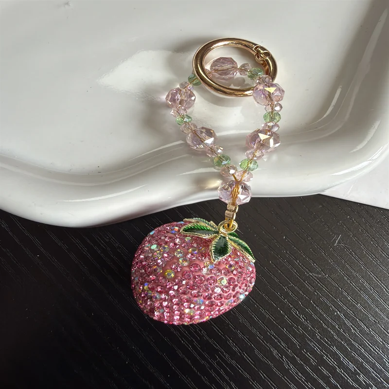 Erdbeer Charm Schlüsselanhänger Halter Brehn