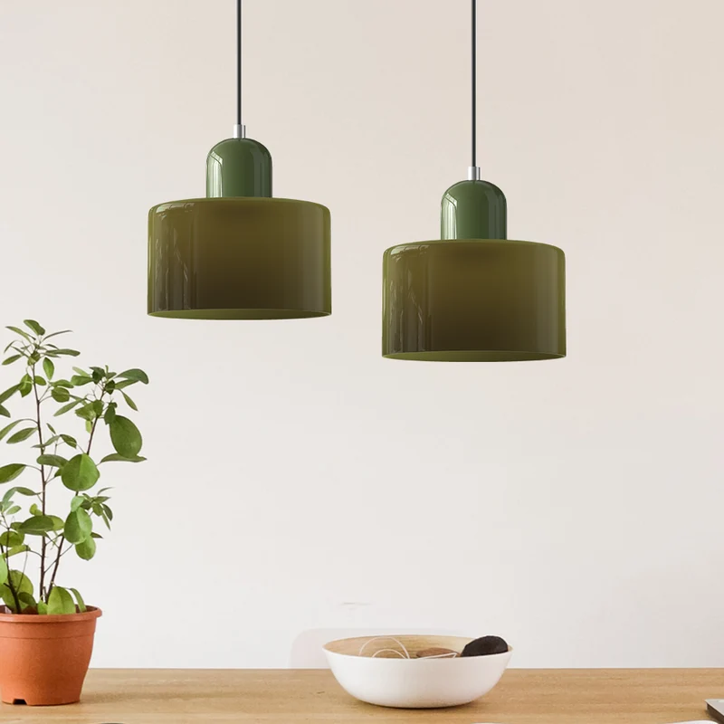 Skanto | Moderne Lampe mit farbigem Glas und geometrischer Form