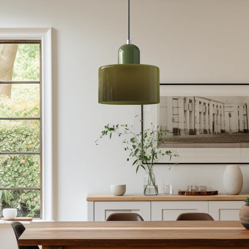 Skanto | Moderne Lampe mit farbigem Glas und geometrischer Form