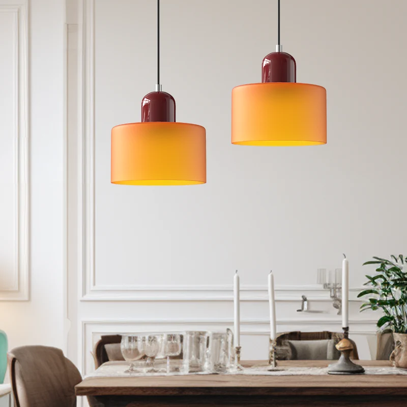 Skanto | Moderne Lampe mit farbigem Glas und geometrischer Form