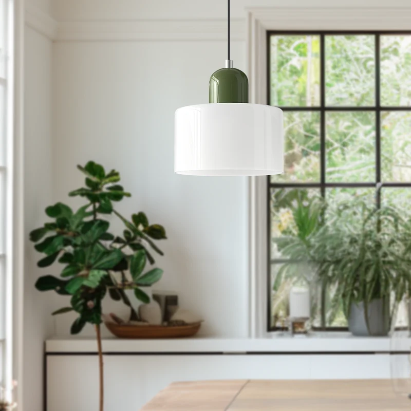 Skanto | Moderne Lampe mit farbigem Glas und geometrischer Form