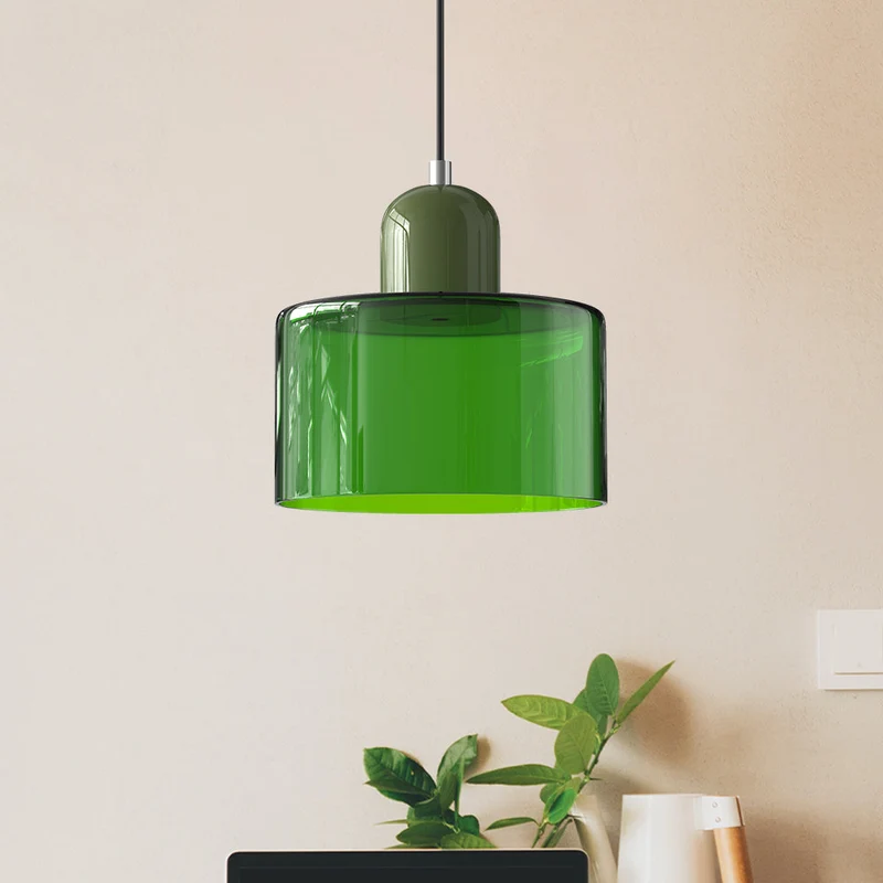 Skanto | Moderne Lampe mit farbigem Glas und geometrischer Form