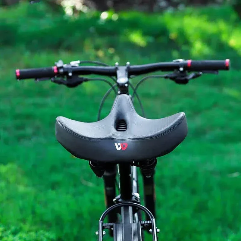 Skanto | Breiter Fahrradsattel für Herren, ergonomischer, stoßdämpfender Sitz