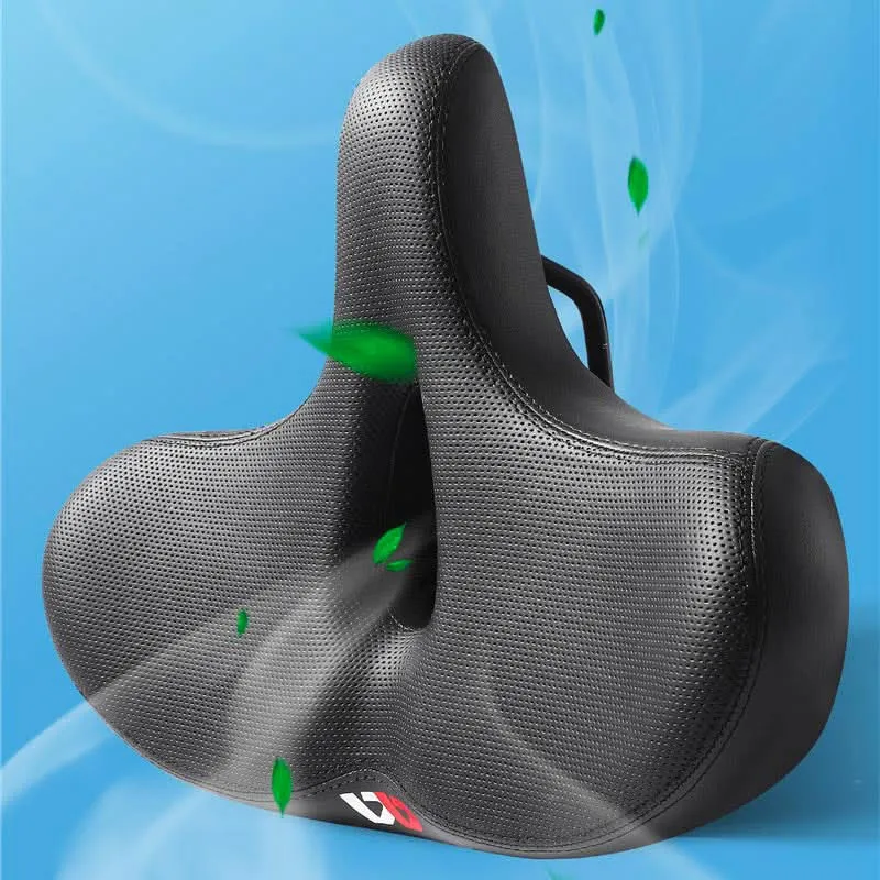 Skanto | Breiter Fahrradsattel für Herren, ergonomischer, stoßdämpfender Sitz
