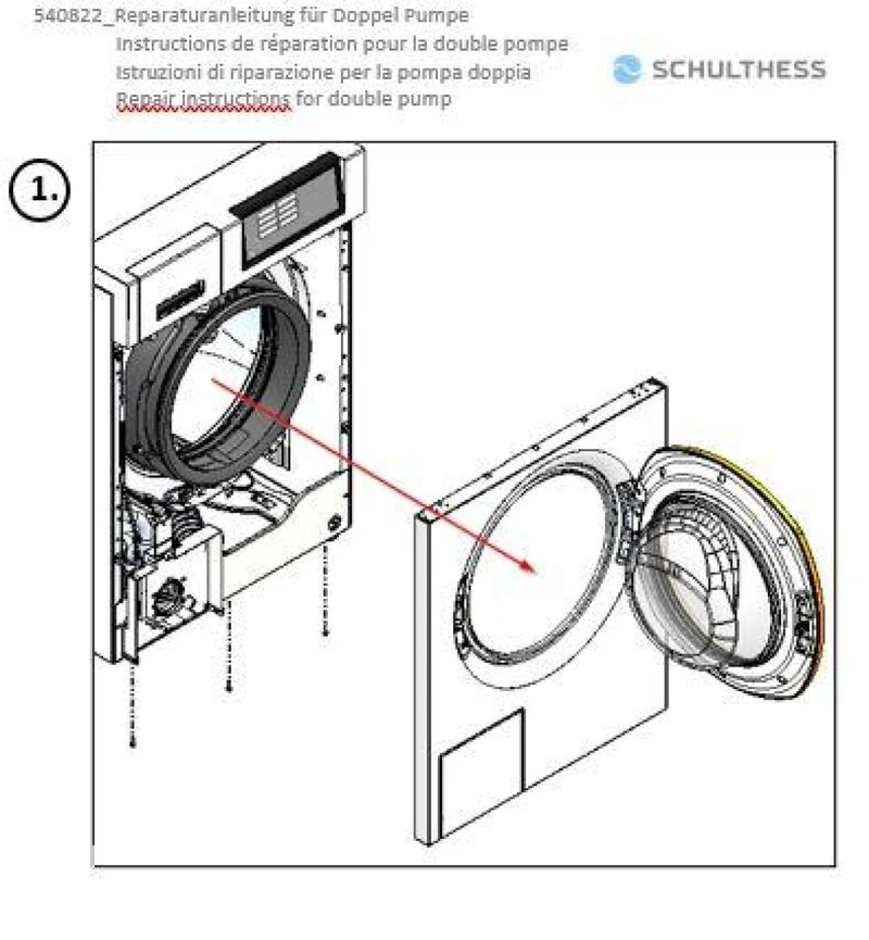 Doppel-Ablaufpumpe für Waschmaschinen mit cleanJet