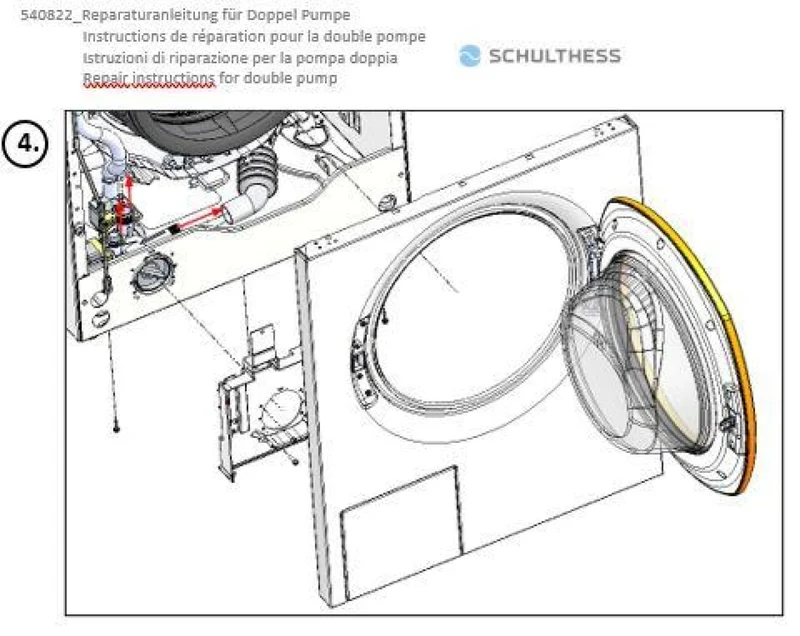 Doppel-Ablaufpumpe für Waschmaschinen mit cleanJet