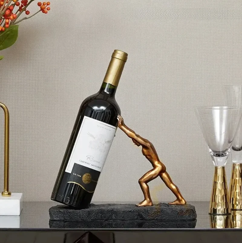 Skanto | Eleganter Weinregal aus Metall für den Tisch