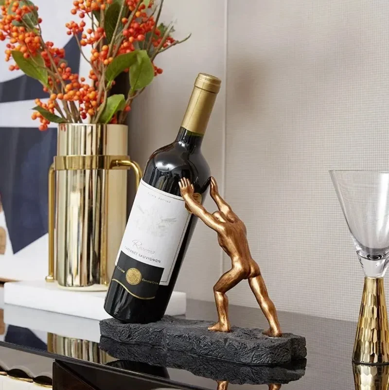 Skanto | Eleganter Weinregal aus Metall für den Tisch