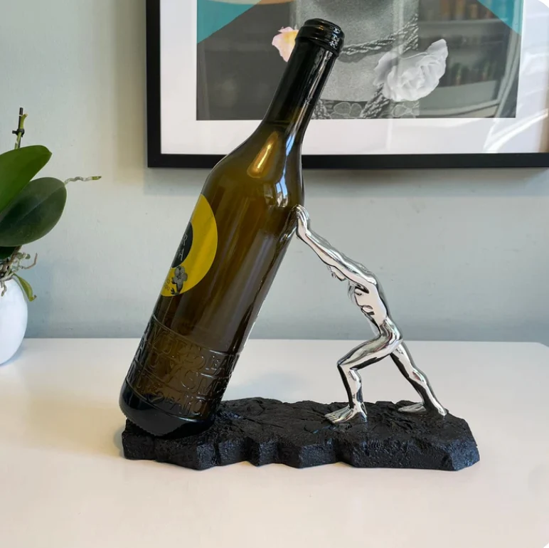 Skanto | Eleganter Weinregal aus Metall für den Tisch