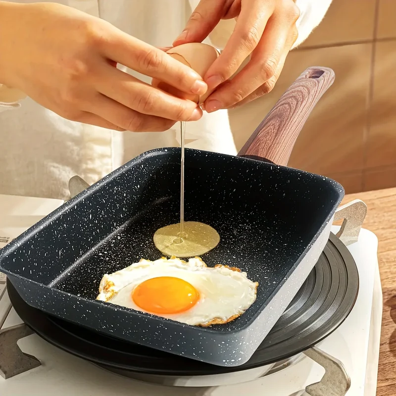 Antihaft-Quadratpfanne zum Kochen von Eierrollen | Skanto