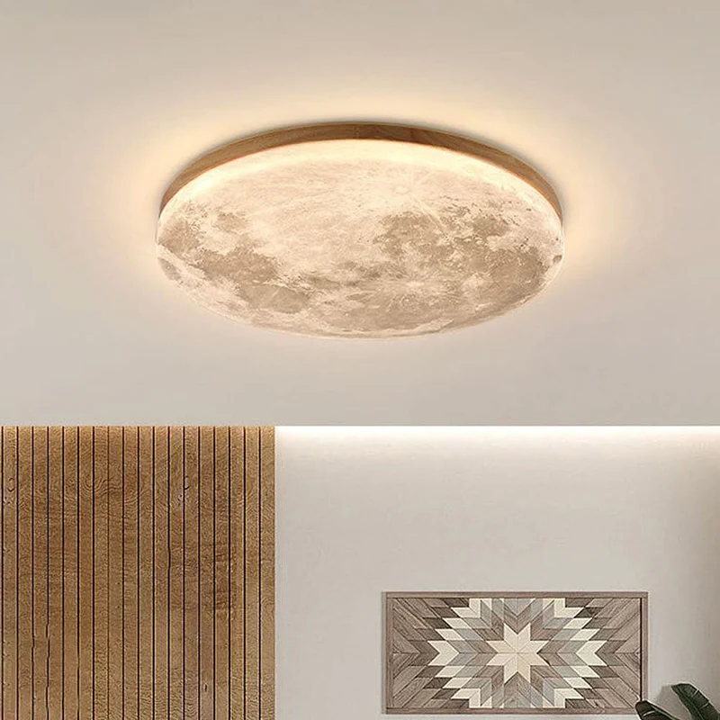 Skanto | Mond-inspirierte LED-Deckenlampe für moderne Innenräume