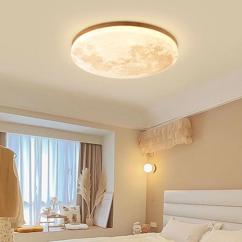 Skanto | Mond-inspirierte LED-Deckenlampe für moderne Innenräume