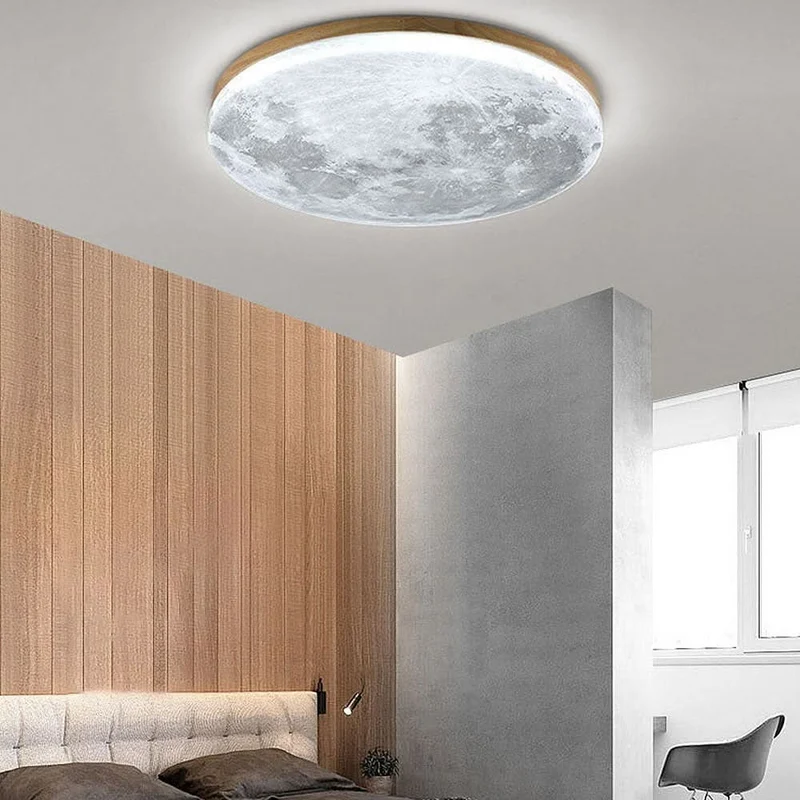 Skanto | Mond-inspirierte LED-Deckenlampe für moderne Innenräume