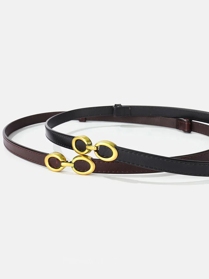 LuxeRing Belt – Eleganter Ledergürtel für Damen Skanto