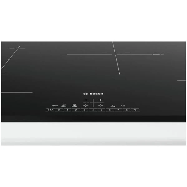 Plaque de cuisson à induction Bosch PVS831FB5E Série 6, 4 feux, vitrocéramique (L 80,2 x P 52,2 cm), noire