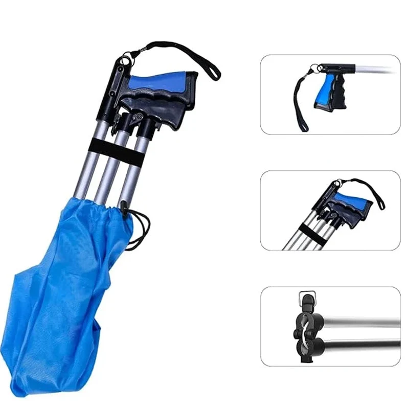 Faltbarer Greifer mit 360° drehbarem Clip | Skanto
