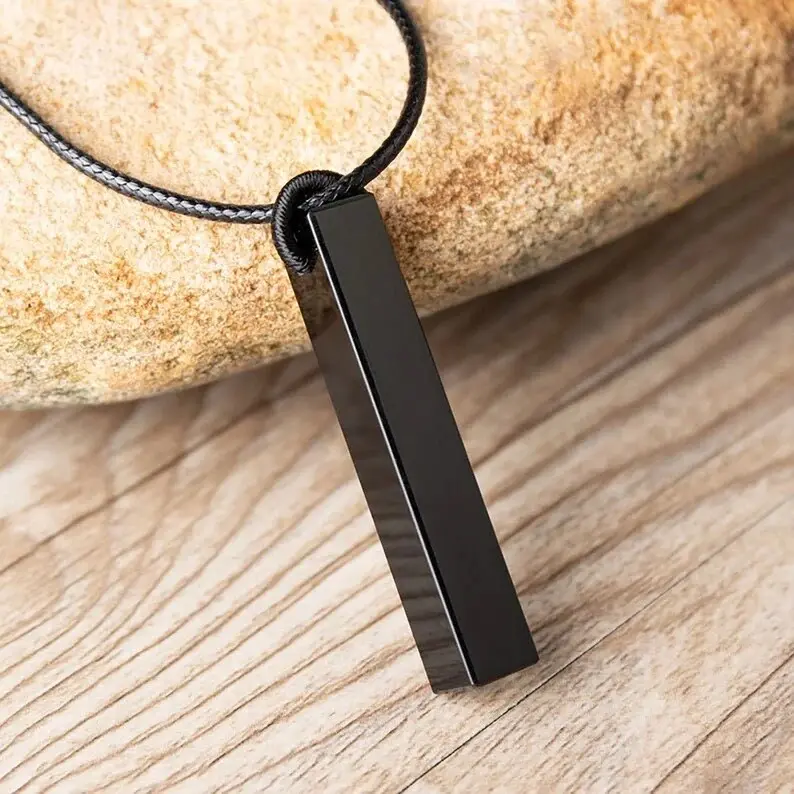 Skanto | Energetischer Schutz Obsidian-Stein-Halskette