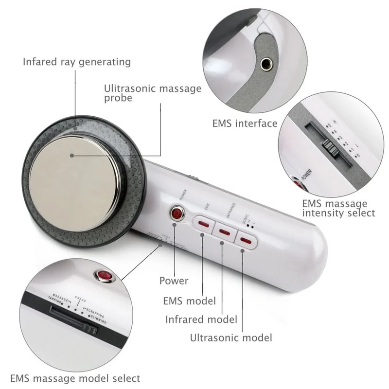 Skanto | SlimShape – 3-in-1 Cellulite- & Fettverbrenner mit EMS, Ultraschall & Infrarotlicht