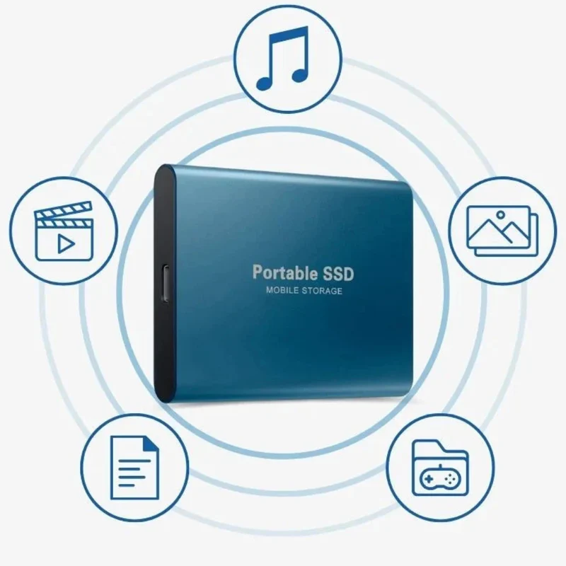 Skanto | Tragbare SSD USB C Externes Aluminium Stoßfestes Solid State Drive