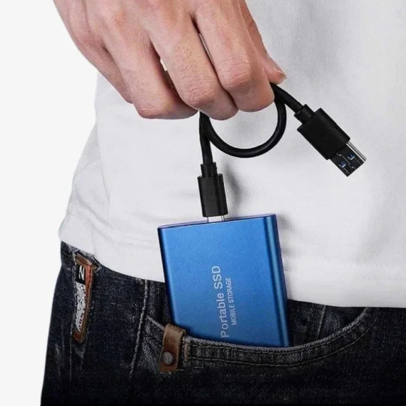 Skanto | Tragbare SSD USB C Externes Aluminium Stoßfestes Solid State Drive