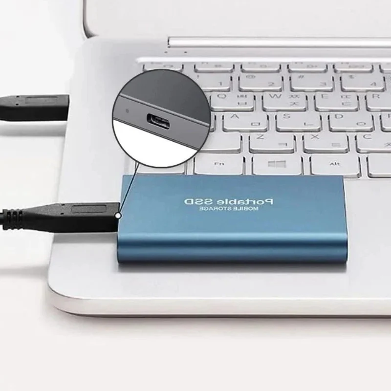 Skanto | Tragbare SSD USB C Externes Aluminium Stoßfestes Solid State Drive