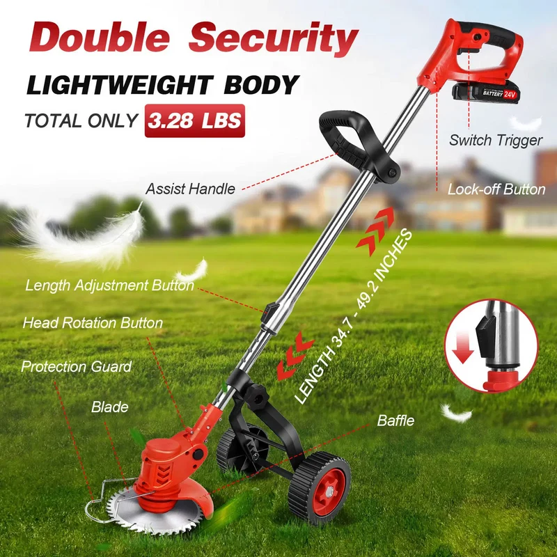 3-in-1 Akku-Rasentrimmer Skanto