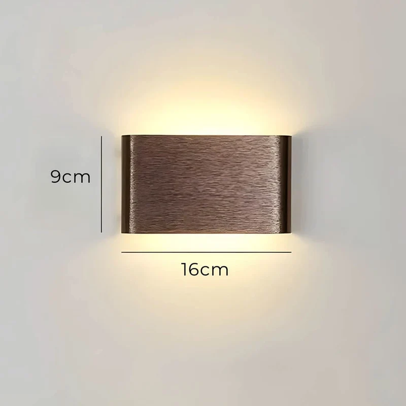 Skanto | Moderne LED-Wandleuchte – Elegantes Design aus Aluminium & Glas