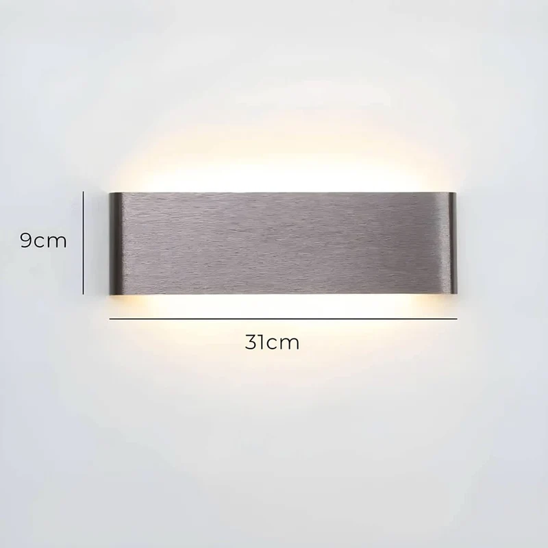 Skanto | Moderne LED-Wandleuchte – Elegantes Design aus Aluminium & Glas