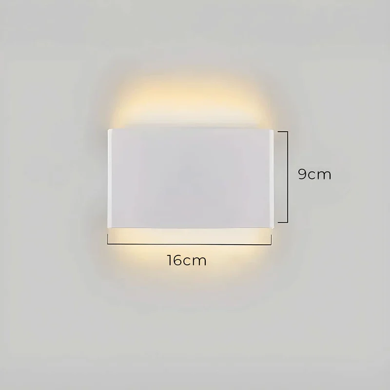 Skanto | Moderne LED-Wandleuchte – Elegantes Design aus Aluminium & Glas