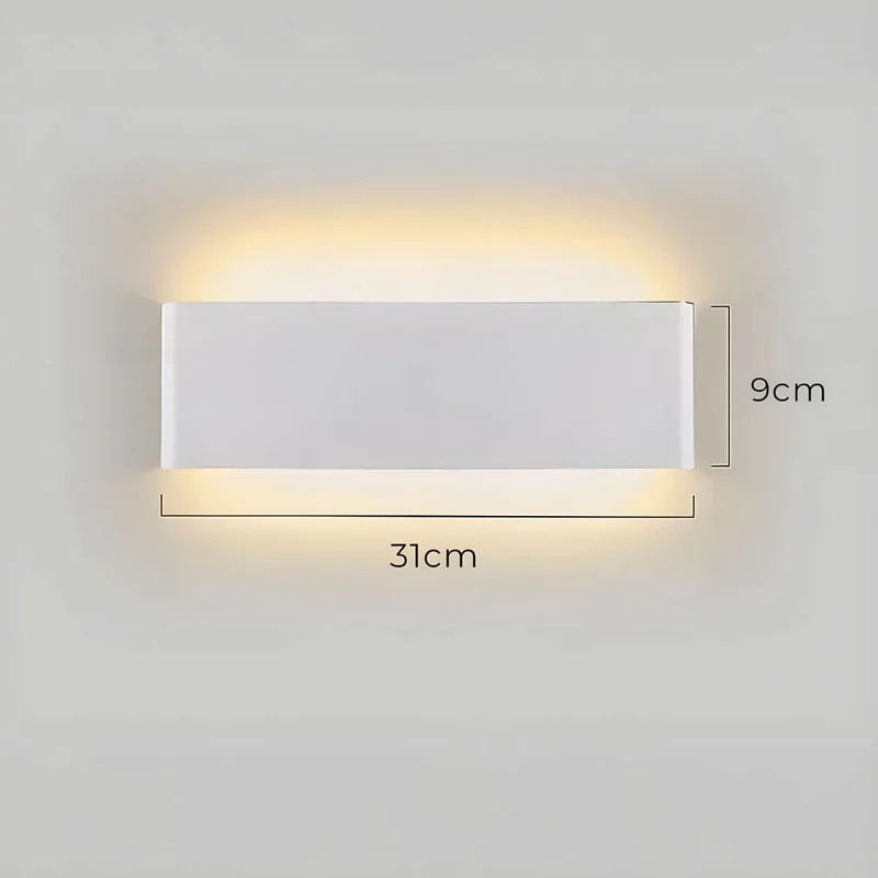 Skanto | Moderne LED-Wandleuchte – Elegantes Design aus Aluminium & Glas