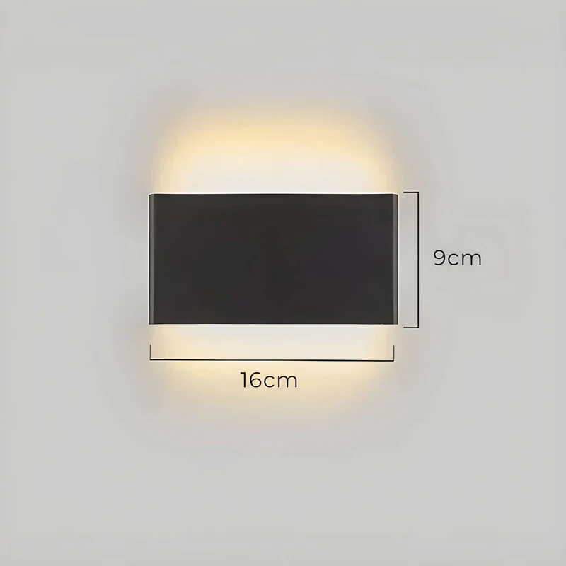 Skanto | Moderne LED-Wandleuchte – Elegantes Design aus Aluminium & Glas