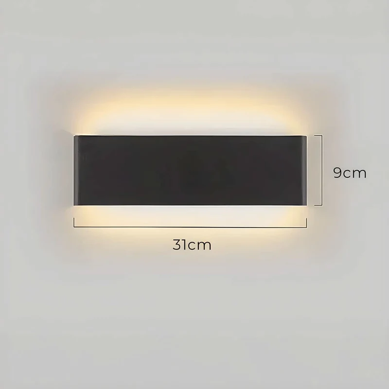Skanto | Moderne LED-Wandleuchte – Elegantes Design aus Aluminium & Glas