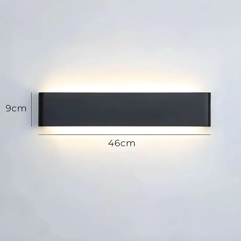 Skanto | Moderne LED-Wandleuchte – Elegantes Design aus Aluminium & Glas