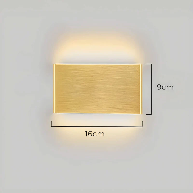 Skanto | Moderne LED-Wandleuchte – Elegantes Design aus Aluminium & Glas