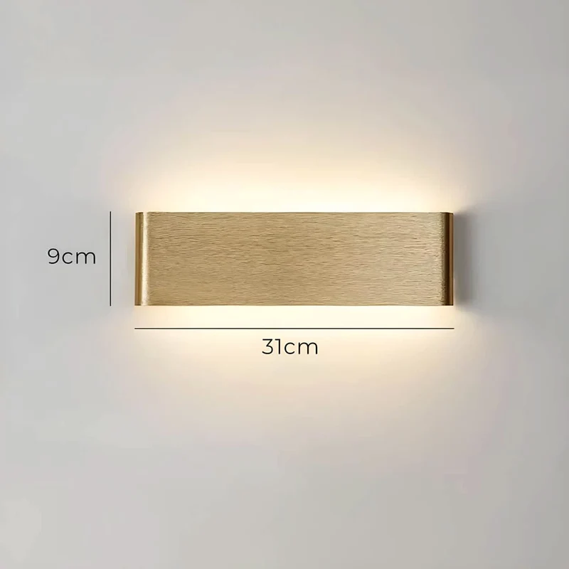 Skanto | Moderne LED-Wandleuchte – Elegantes Design aus Aluminium & Glas