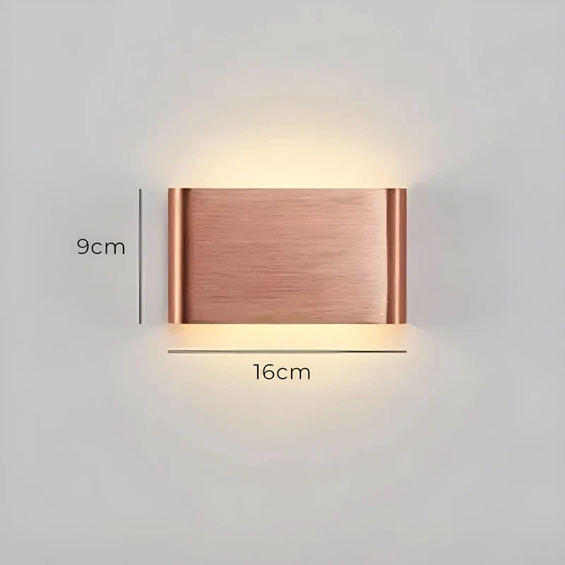 Skanto | Moderne LED-Wandleuchte – Elegantes Design aus Aluminium & Glas