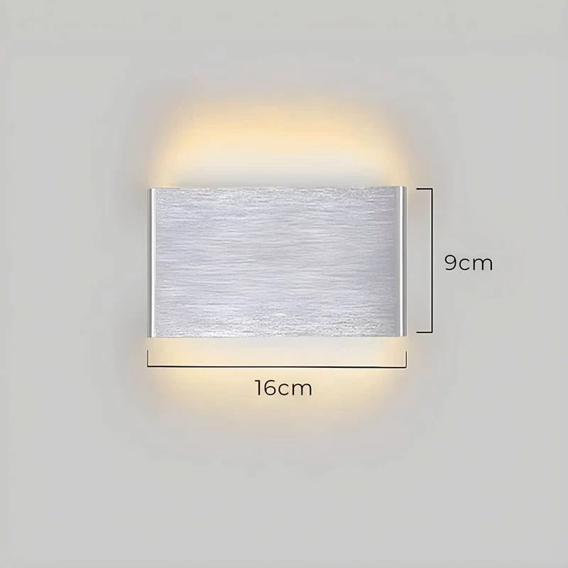 Skanto | Moderne LED-Wandleuchte – Elegantes Design aus Aluminium & Glas