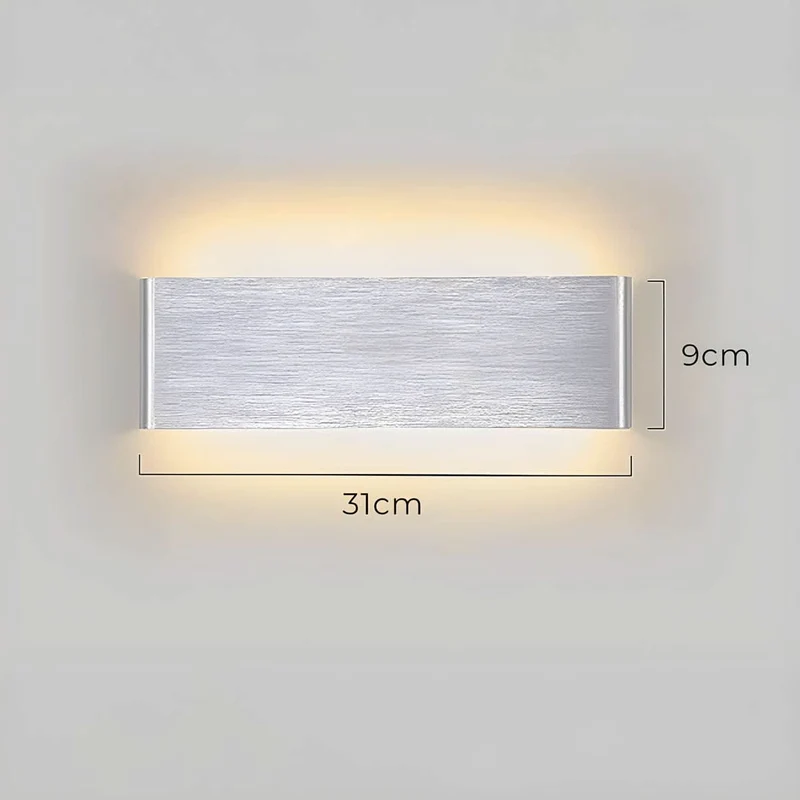 Skanto | Moderne LED-Wandleuchte – Elegantes Design aus Aluminium & Glas