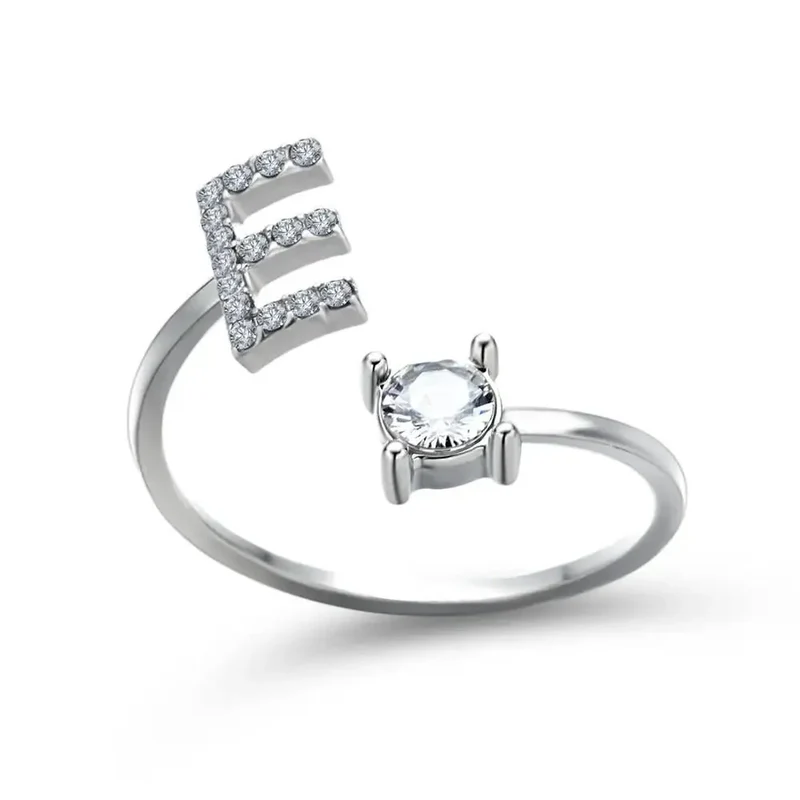 Skanto | Verstellbarer zarter Diamant-Initialenring