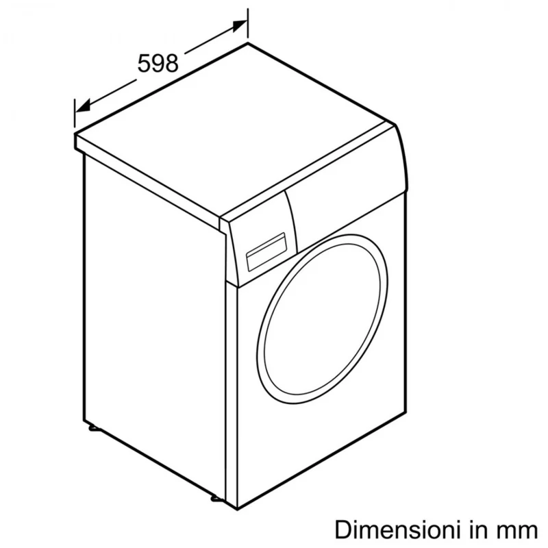 Sèche-linge à condensation Bosch 8 Kg à chargement frontal Serie 4 EasyClean WTH83008II Classe A+