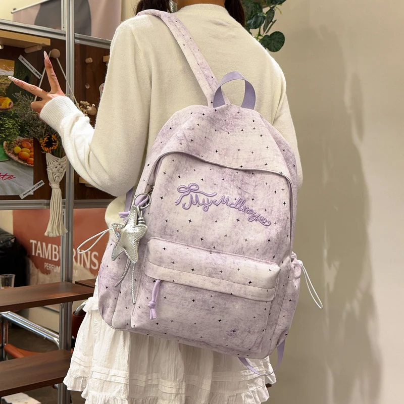 Stylische lässige gestickte Rucksack Karnz