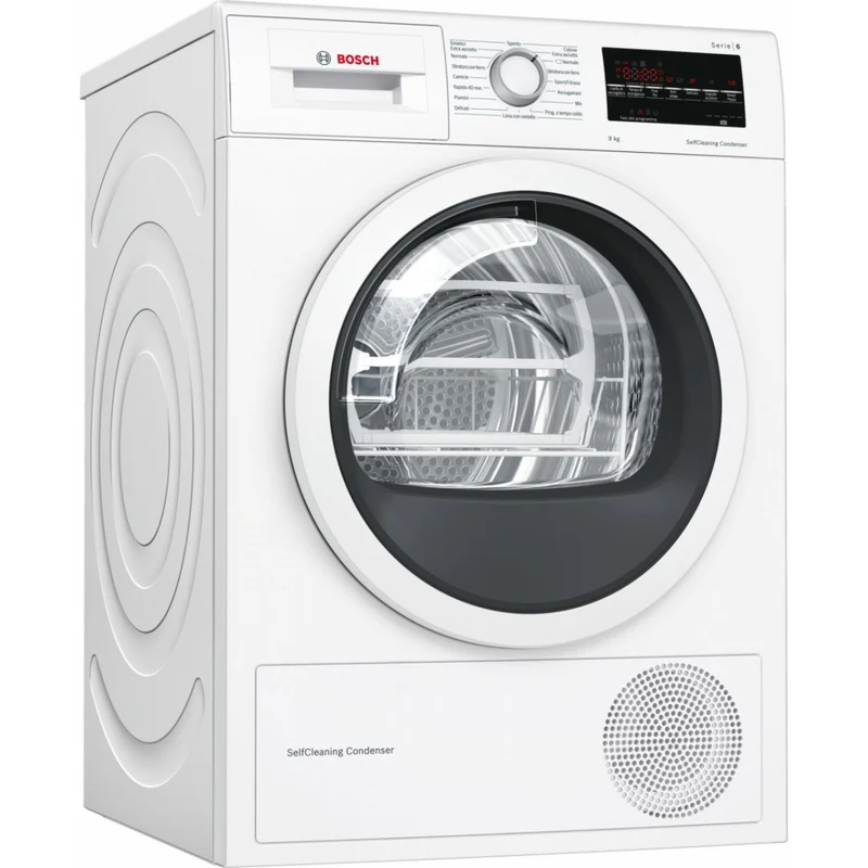 Sèche-linge à pompe à chaleur Bosch WTW85449IT 9 kg avec condenseur autonettoyant (H 84,2 x L 59,8 x P 59,9 cm) Classe A++