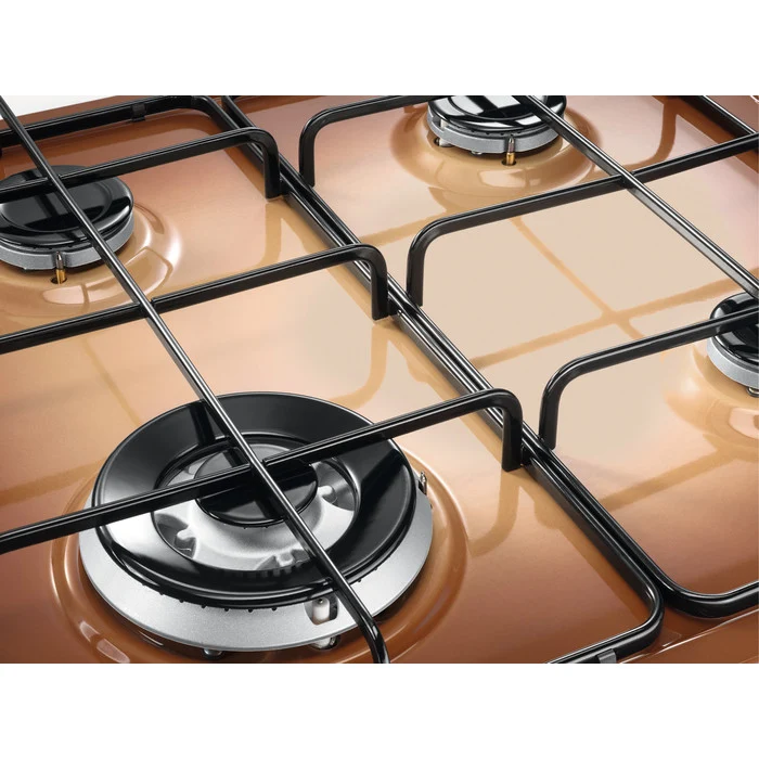 Plaque de cuisson à gaz Electrolux EGS6414T 4 brûleurs 60 cm en laiton (L x P) 59,4 x 51 cm avec brûleur Walk Multi-Crown