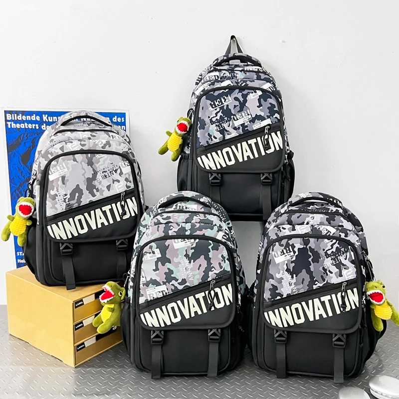 Stylische Camo-Print-Rucksack Karnz