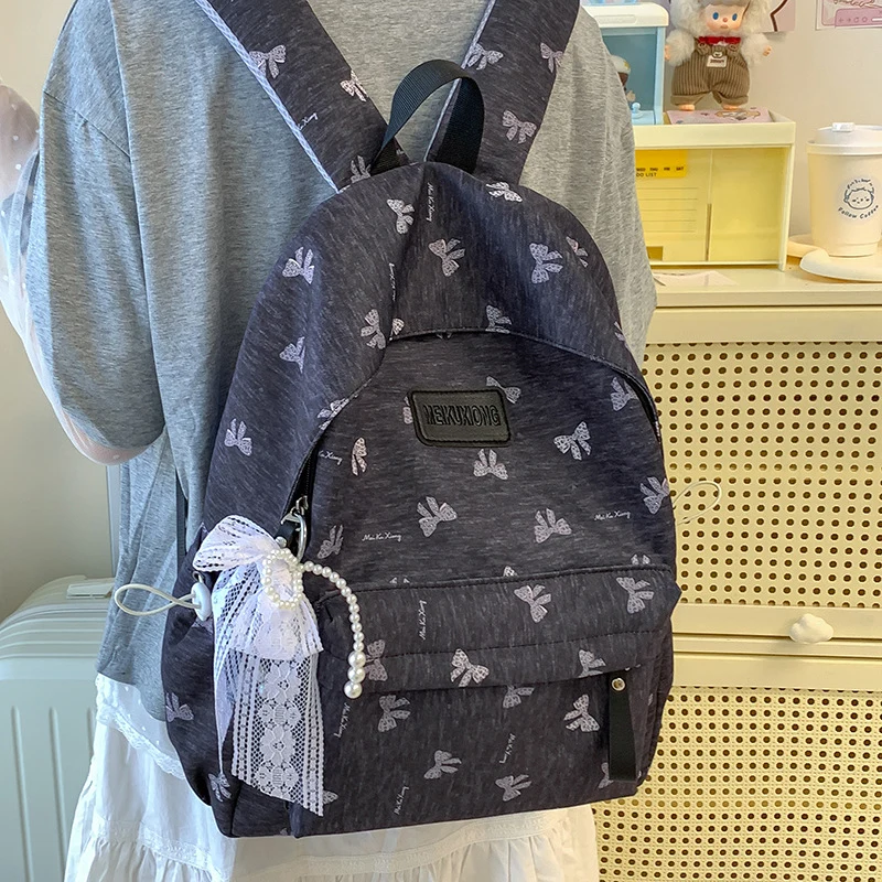 Stylische Schmetterlingsdruck Rucksack Karnz