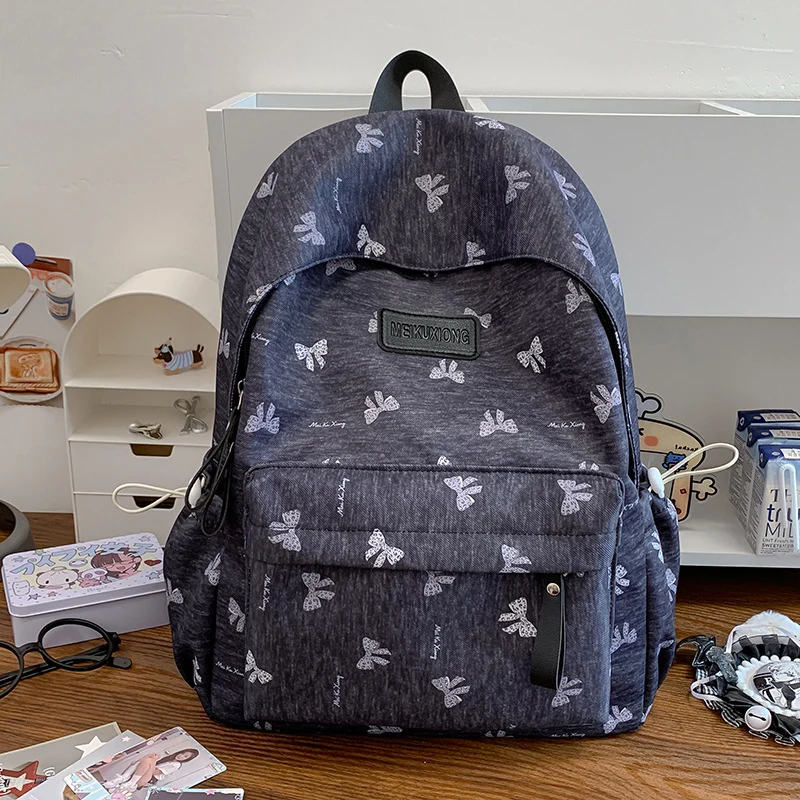 Stylische Schmetterlingsdruck Rucksack Karnz