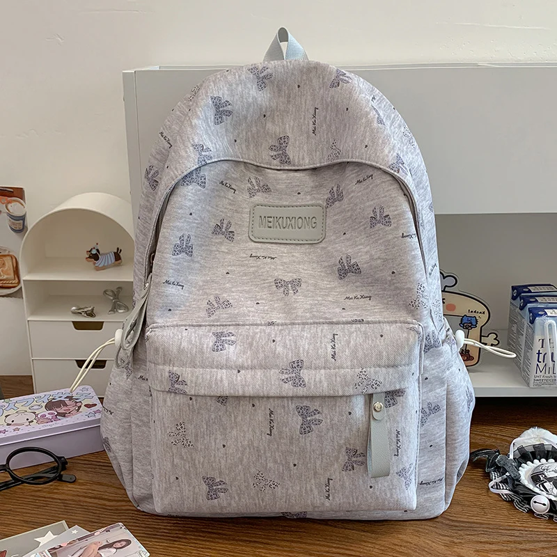 Stylische Schmetterlingsdruck Rucksack Karnz